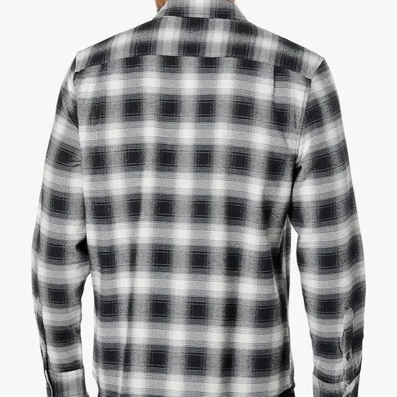 Lucky Brand Men's plaid flannel, spread collar, button frt, classic fit - sz L - Picture 3 of 13